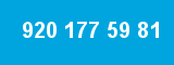 920 177 59 81 920 177 59 81